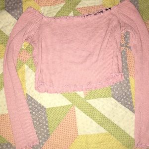 Pink crop top